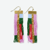 Image 1 of McKenzie Beaded Fringe Earrings