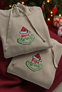 Image 2 of Grinch Mama Hoodies