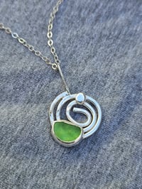 Image 6 of Seaglass Swirl - Green Cornish Seaglass 