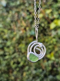Image 3 of Seaglass Swirl - Green Cornish Seaglass 