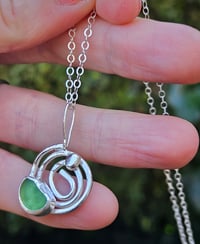Image 8 of Seaglass Swirl - Green Cornish Seaglass 