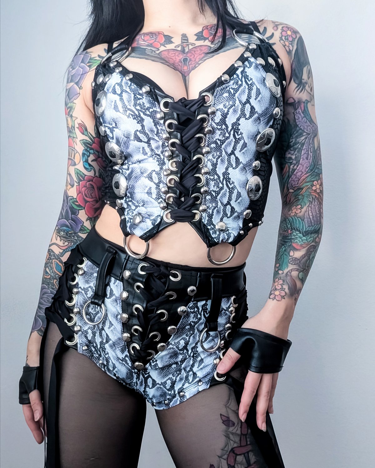 🔥20% OFF🔥White Snake Vest Top