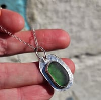 Image 6 of Secret of the Sea - Green Cornish Seaglass Necklace 