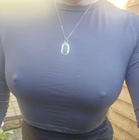 Image 4 of Secret of the Sea - Green Cornish Seaglass Necklace 