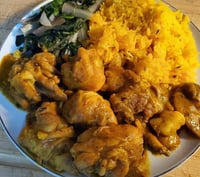 Curry Chicken & yellow rice