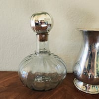 Image 5 of (L) Decanter & Pewter Vase