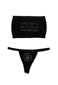 Image 10 of CUSTOM ONLYFANS LINK TUBE TOP SET