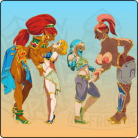 Image 2 of Gerudo Hospitality (3.5") - PinsFromHel collab!