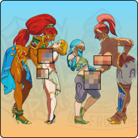 Image 1 of Gerudo Hospitality (3.5") - PinsFromHel collab!