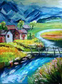 Image 1 of The Village(60cm x 80cm)