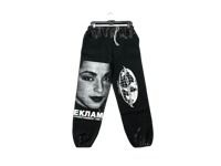 Image 2 of Sade Lauren Hill NY custom screen print black/white sweatpants