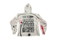 Image 2 of Sade black panther NY war jackson Liberty custom screen print gray/black hoodie