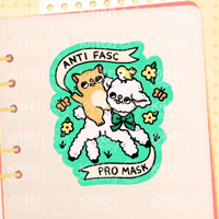 Anti Fasc, Pro Mask Sticker
