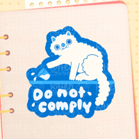 Do Not Comply Sticker