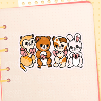 Animals Against Pigs Sticker