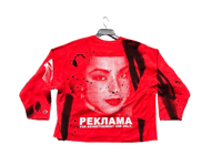 Image 2 of  Sade Adu  Black panther party NY custom screen print red/white hoodie