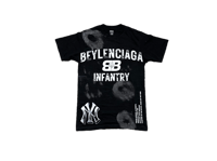 Image 1 of Beyonce Balenciaga NY art dept custom screen print black/multi color  sweatshirt