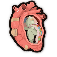In Your Heart Sticker