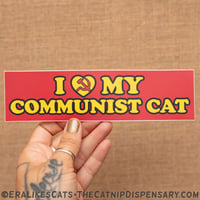 I ❤️ My Communist Cat Sticker