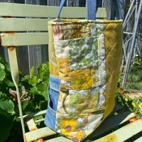 Image 4 of Zesty Denim Handmade Tote Bag Upcycled Vintage Fabrics & Denim