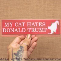 My Cat Hates Donald Trump Sticker