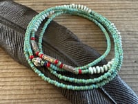 Image 4 of Seed beads and sterling silver necklace / n5