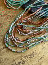 Image 2 of Seed beads and sterling silver necklace / n5