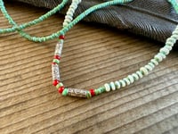 Image 6 of Seed beads and sterling silver necklace / n5