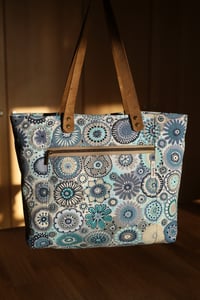 Image 1 of Shades of Turquoise Pebble Tote