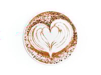 Image 7 of Latte Art Coasters (3-pack w/holder) color or greyscale, by bamingodesign