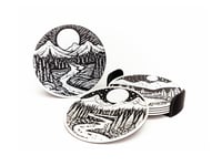 Image 1 of Mountain Coasters (3-pack w/holder) color or greyscale, by bamingodesign
