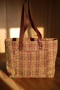 Image 1 of Retro Fabric Pebble Tote