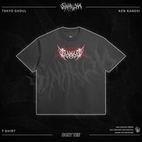 Image 2 of Ken Kaneki Oversized Heavyweight Shirt - Black
