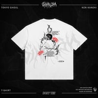 Image 1 of Ken Kaneki Oversized Heavyweight Shirt - White