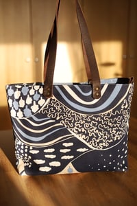 Image 2 of Blue Forest Pebble Tote