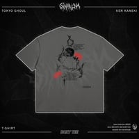Image 1 of Ken Kaneki Oversized Heavyweight Shirt - Carbon
