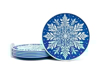 Image 2 of Snowflake Coasters (3-pack w/holder) color or greyscale, by bamingodesign