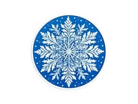 Image 5 of Snowflake Coasters (3-pack w/holder) color or greyscale, by bamingodesign