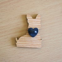 Image 3 of Dog Charity Pin (Synthetic Wood)