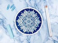 Image 6 of Snowflake Trays (3-pack) color or greyscale, by bamingodesign