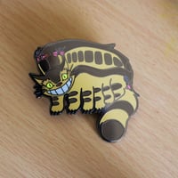 Image 4 of Catbus Hard Enamel Pin (Glows in the Dark)