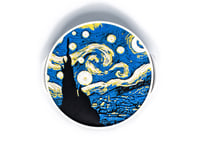 Image 2 of Starry Night Coasters (6-pack w/holder) color or greyscale, by bamingodesign