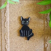 Image 1 of Kitty Charity Pin (Synthetic Wood)