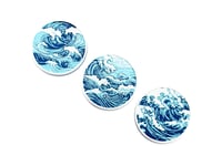 Image 1 of Wave Magnets (3-pack) color or greyscale, by bamingodesign