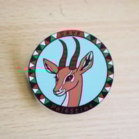 Image 2 of Save Palestine Charity Pin (Synthetic Wood)