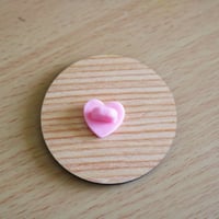 Image 3 of Save Palestine Charity Pin (Synthetic Wood)