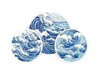 Image 2 of Wave Trays (3-pack) color or greyscale, by bamingodesign