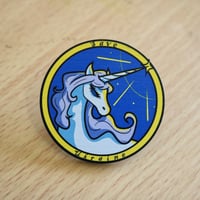 Image 2 of Save Ukraine Charity Pin (Synthetic Wood)