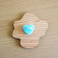 Image 3 of Save Sea Turtles Charity Pin (Synthetic Wood)