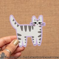 Kitty City Sticker - Gray Tabby Kitty